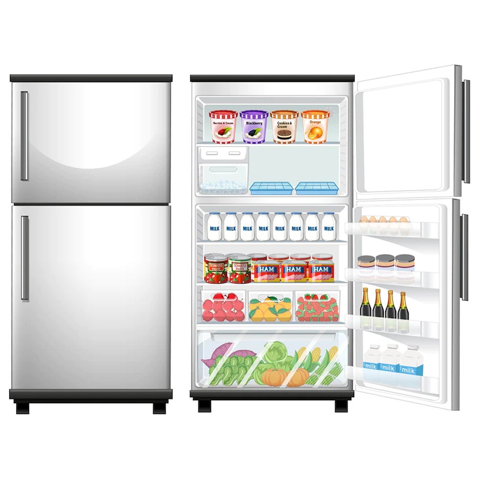 double door fridge