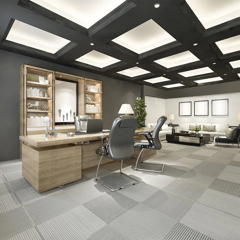 designed home office space